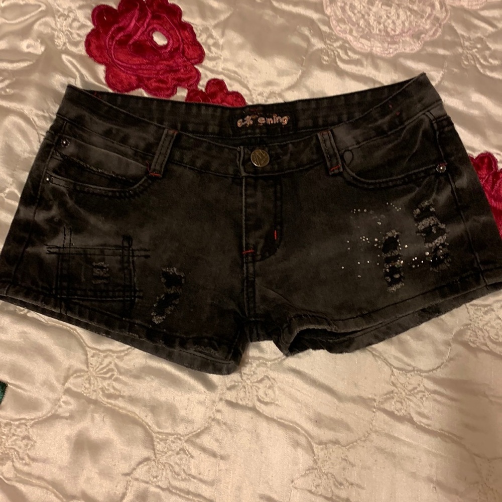Eming Black Shorts